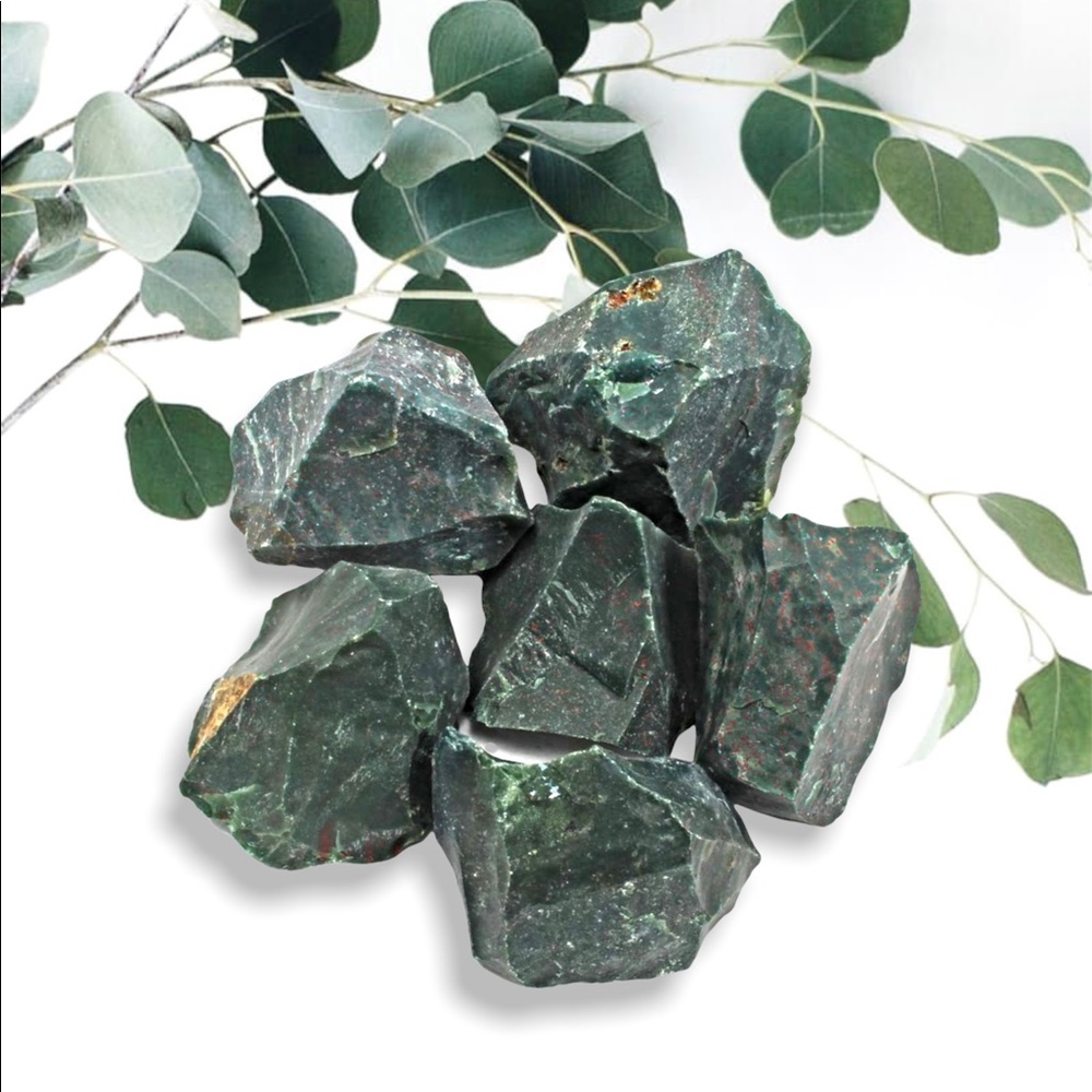 Bloodstone Rough Tumbled Pebbles Stone Agate Crystal